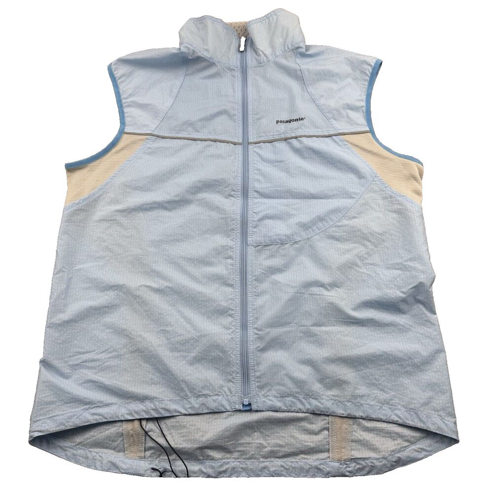 Patagonia Vest Women's M Nine Trails Lightweight Outdoor Blue Inside Pocket